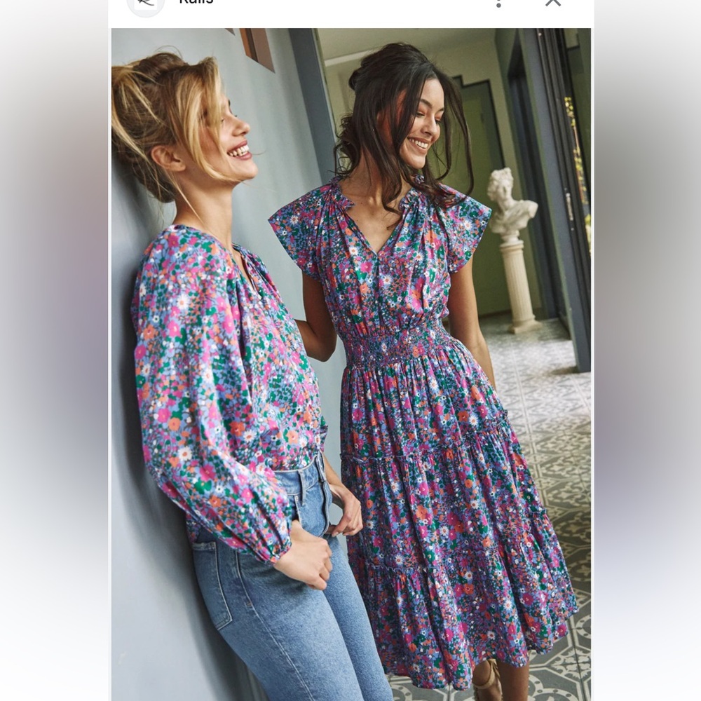 Rails Amelia dress in Leilani Floral Sz S